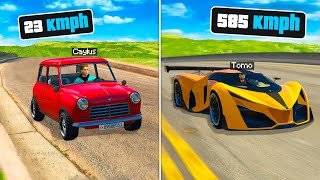 Testing FASTEST Vs SLOWEST SUPERCAR'S In GTA 5 RP.. (Mods)