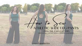How to sew athletic wide leg pants