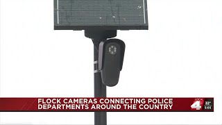 Flock cameras connecting police departments around the central Nebraska