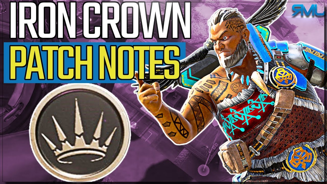 Iron Crown Patch Notes! - R301 Nerf & More - Apex Legends Updates - YouTube