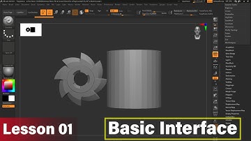 Lesson 01 - Basic Interface of ZBrush