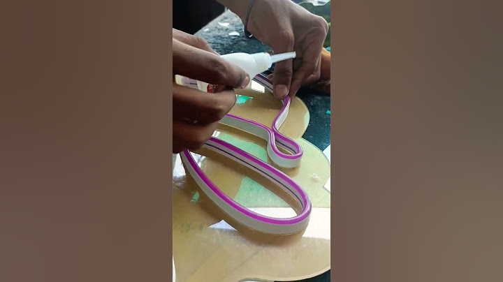 neon light install
