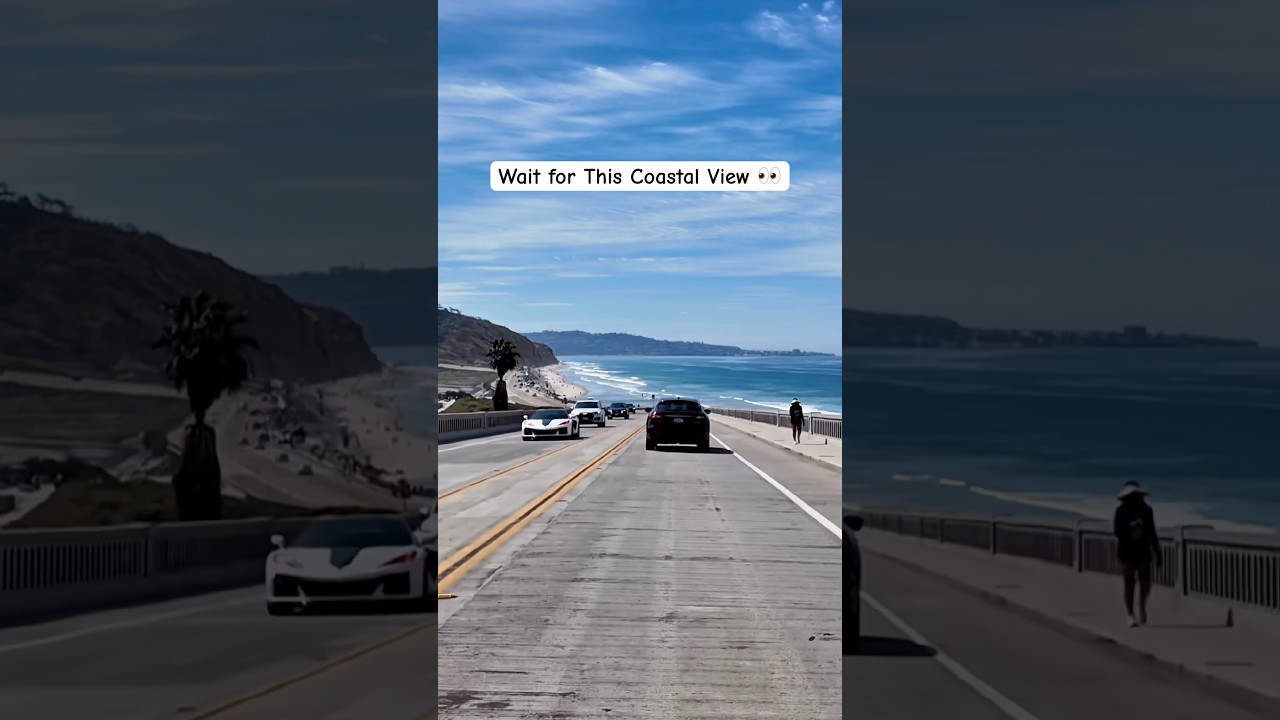 The Road Every Traveler Loves☀️🌊🏝️ #california #coastaldrive #relaxingdrive