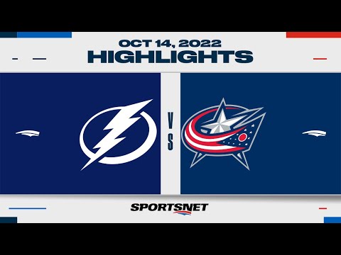 NHL Highlights | Lightning vs. Blue Jackets - October 14, 2022