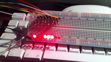 Binary counter on a Raspberry Pi using the GPIO outputs