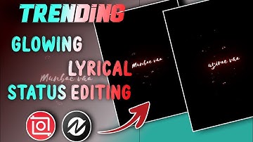 Trending Glowing Lyrical Status | Rain Drop | Inshot | Node Video Editor | Easy Tutorial |Malayalam|