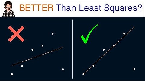 Fitting a line WITHOUT using least squares?