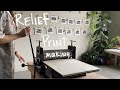 BLOCK PRINTING PROCESS | Linocut Printmaking | ART STUDIO Vlog 13