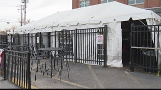 How safe is it to eat in dining tents during the pandemic?