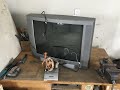 Scrapping a crt television for loads of free copper aluminum silver and zero waste