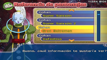 Nuevo Character Reference | Avance de ISO | Dragon Ball Z Budokai Tenkaichi 3