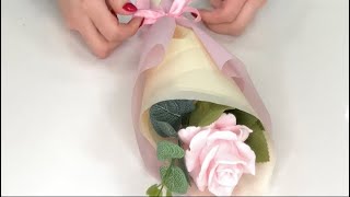 Мастер класс по упаковке розы из мыла