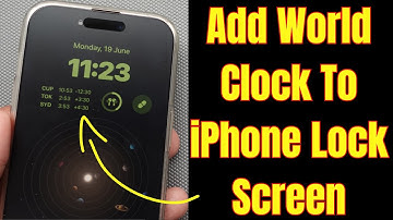 How to Add World Clock Widget on lock Screen iPhone 17, 16, 15 Pro Max