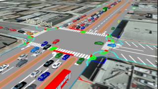 Palm Avenue Future AM Traffic Simulation