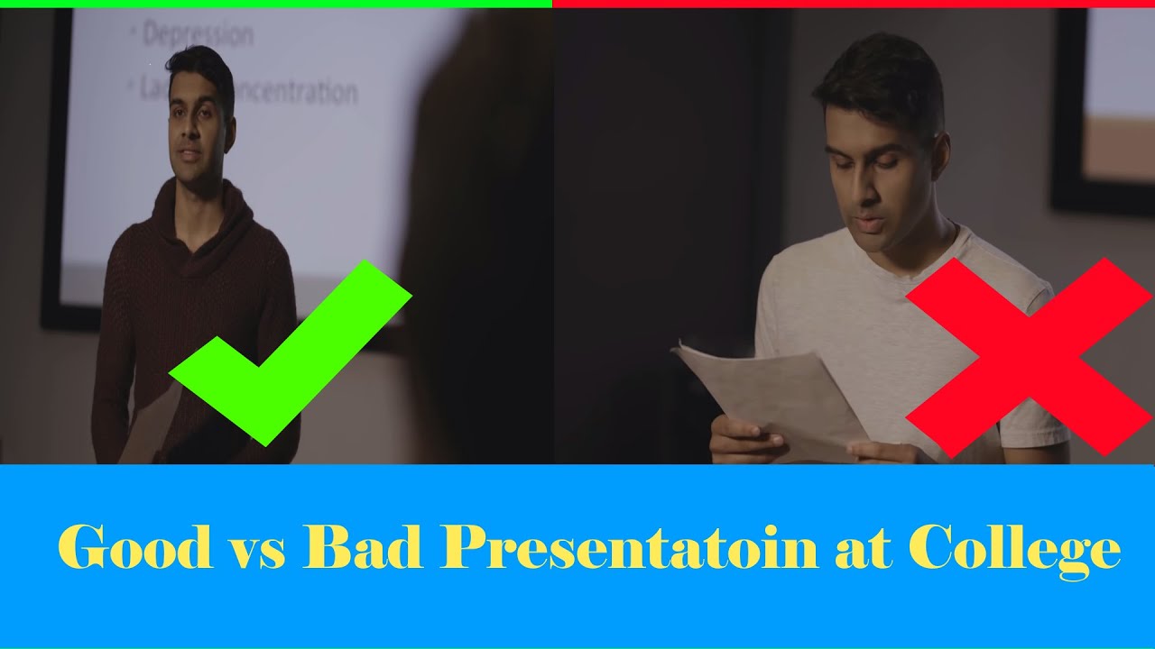 good vs bad presentation skills