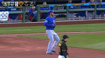 CHC@PIT Bryant just misses homer with long foul