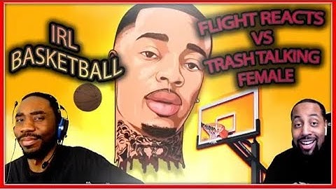 Sandman & trae flocka reacting to flight react 1v1 a trash talking  girl