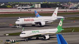Austrian Airlines B787-9 With White Background Vertical Stabilizer