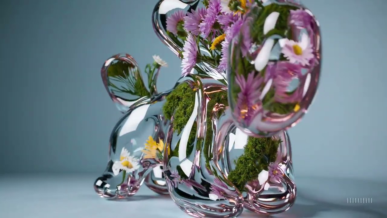 OpenAI Sora - Whimsical Glass Dog