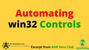Automating win32 Controls- The best API approach you