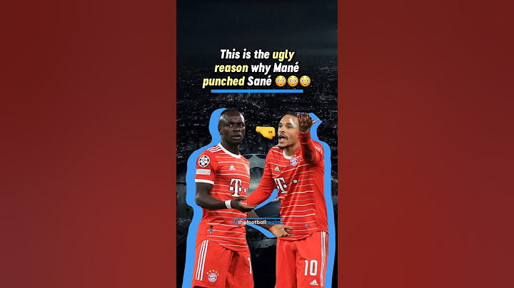 This is WHY Mane PUNCHED Sane 😳 #football #viral