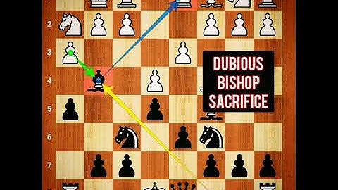 Dubious Bishop Sacrifice leads to Queen Sacrifice Checkmate 🔥🔥