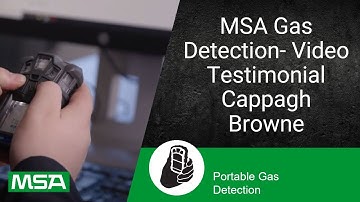 MSA Gas Detection- Video Testimonial Cappagh Browne