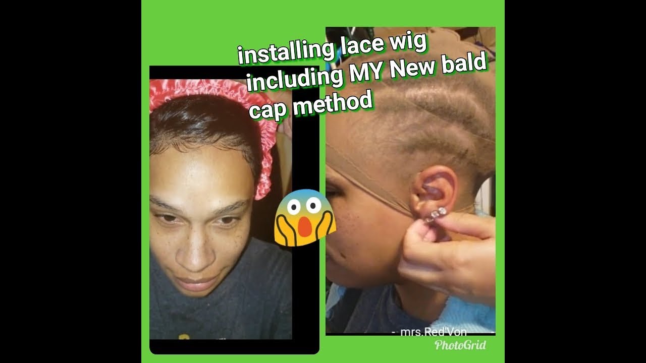 Bald cap method frontal wig YouTube