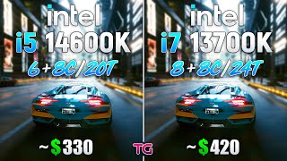 Core i5 14600K vs Core i7 13700K - Test in 10 Games