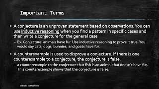 Reasoning and Proof Part 2