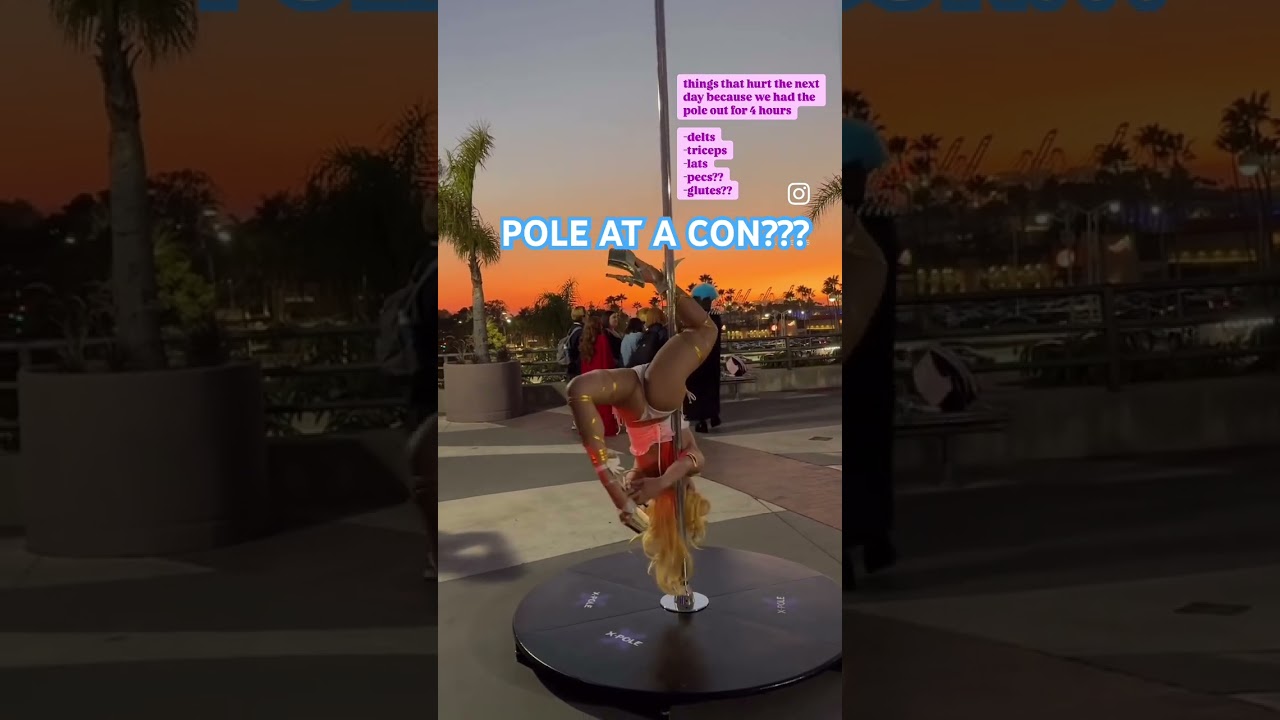we brought a metal dancing bar to an anime convention 👀 #animeevent #animeconvention #cosplay