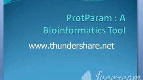ProtParam :- A Bioinformatics Tool