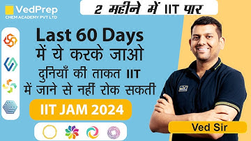 How to prepare for IIT JAM Chemistry 2024 in two Months (60 Days) | VedPrep Chem Academy