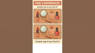 FIND 3 Difference   Beauty Product Puzzle #shorts #youtubeshorts #spotthedifference