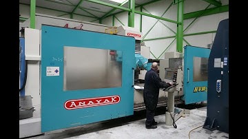 3425 = Anayak HVM 3300 CNC Bed milling MACH4METAL 2700 x 1200 x 1050 mm Sk50 TNC430