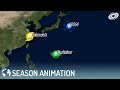 2000 Pacific Typhoon Season Animation