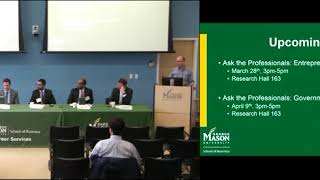 Ask the Professionals: Finance (March 2019) | George Mason University screenshot 1