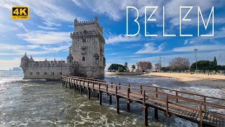 Belém Portugal 🇵🇹 Lisbon | Walking Tour 4K Free Lisboa | 4K Ultra HD | 😍