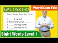 Sight Words 100 Level 1 | Half | week 01-02 | Lean English through Sight Words | Kids English