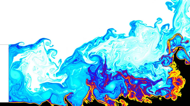 Liquid oxygen/Gaseous hydrogen mixing layer (2D)