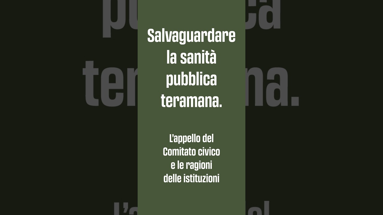 Salvaguardare la sanità pubblica teramana. L’appello del Comitato e le ragioni delle istituzioni.