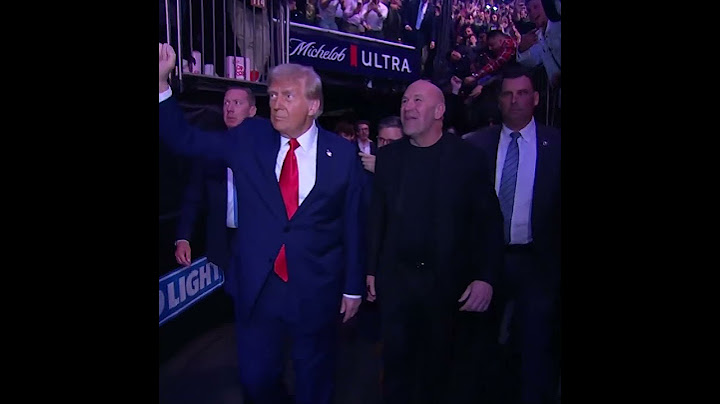 DONALD TRUMP IS IN THE BUILDING 📣 #ufc309