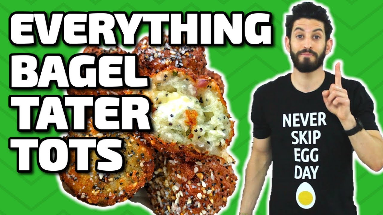 EVERYTHING BAGEL TATER TOTS!!! - YouTube