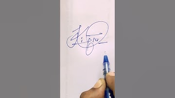 Kittu name Signature Style//Best Signature idea #Viralshorts