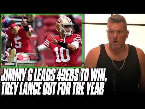 Trey Lance Out For Season With Broken Ankle, Jimmy G Doesn't Miss A Beat | Pat McAfee Reacts