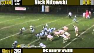 PA 2013 Nick Nitowski  Burell  Guard Defensive End
