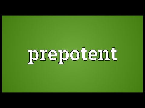 Prepotent Meaning