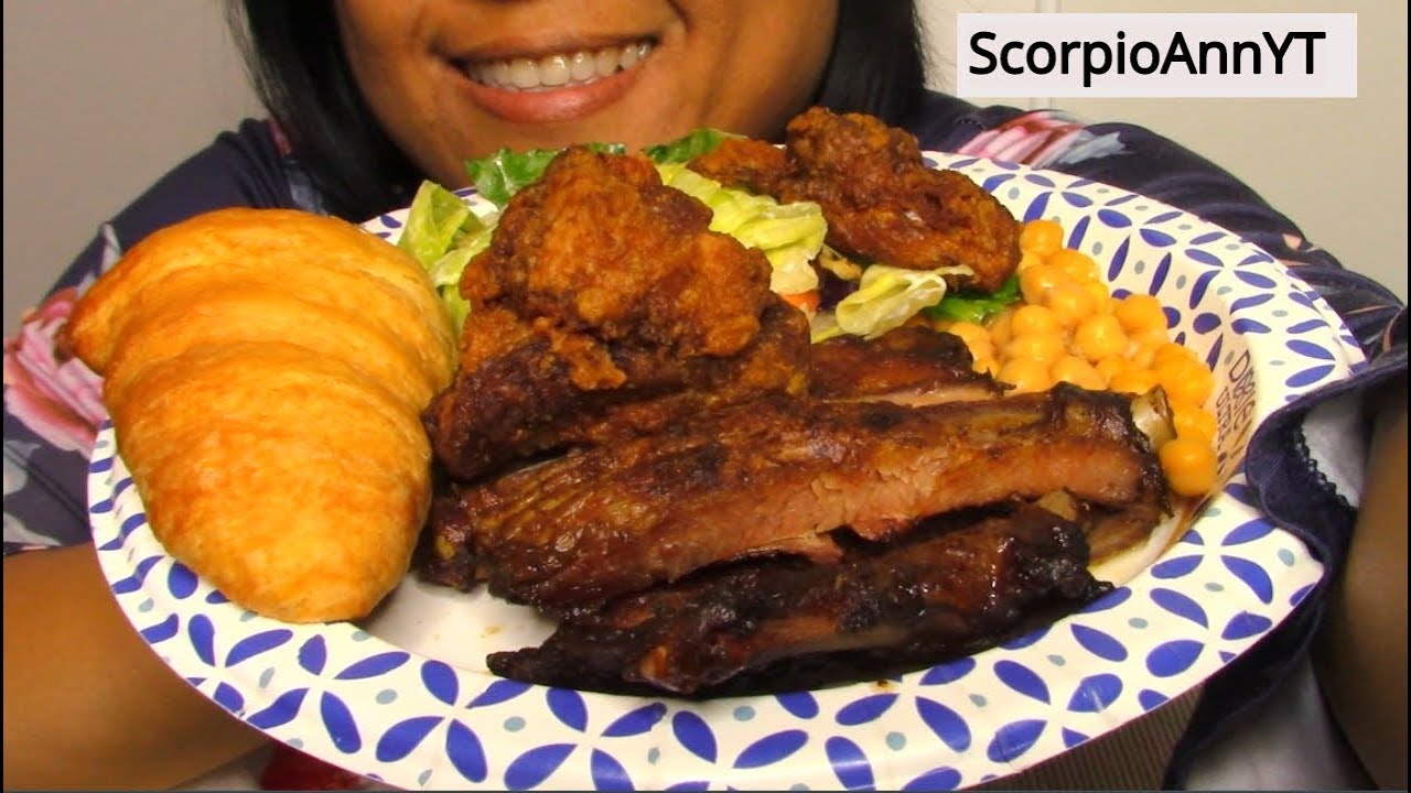 ASMR Доедаем остатки праздничных ребрышек и болгарских ребрышек в Лас-Вегасе