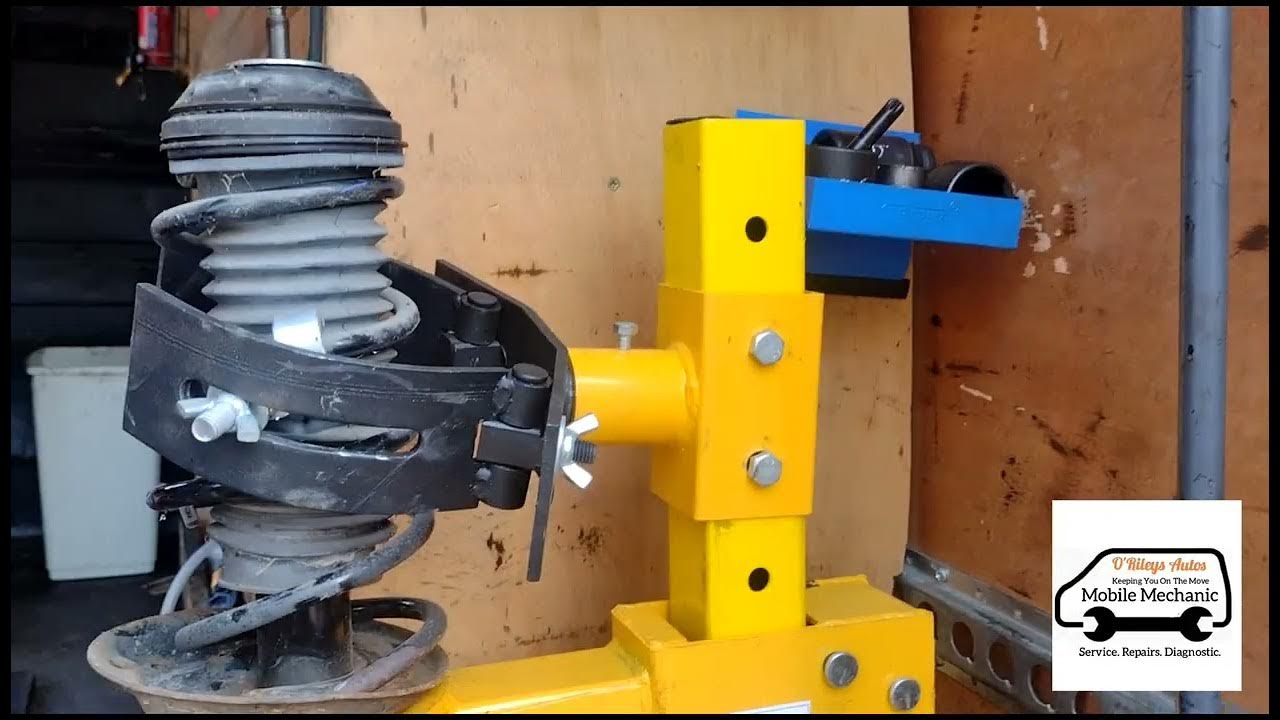 Vauxhall Corsa D Front Coil Spring Replacement Fitting McPherson Strut Suspension YouTube