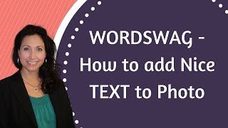 How To Add Text To Photo | Mobile App | Wordswag Tutorial screenshot 5